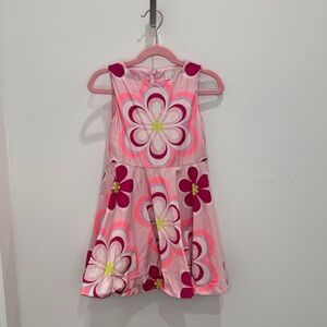 Jacadi Pink Floral Kids Casual Dress
